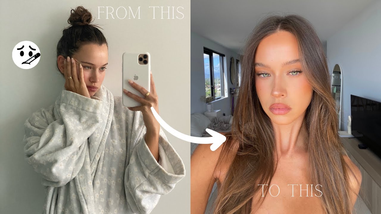glow up with me after being sick | vlog