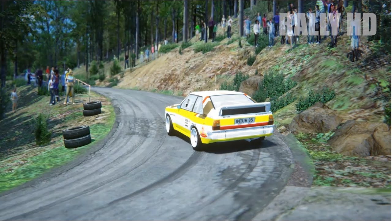 Compilation rally pure sound, passage en épingle dans assetto corsa