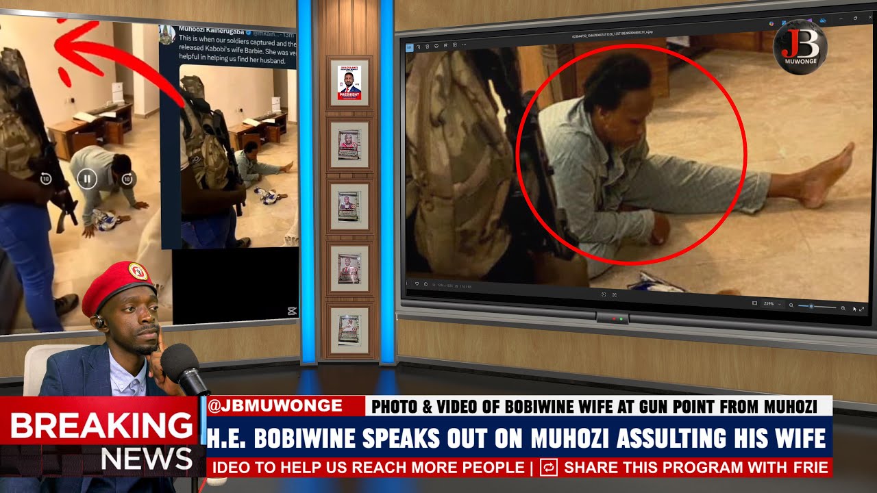 Muhoozi Posts Photos of Bobiwine's Wife Barbie After Raiding his Home, Bobiwine Speaks out, Very sad
