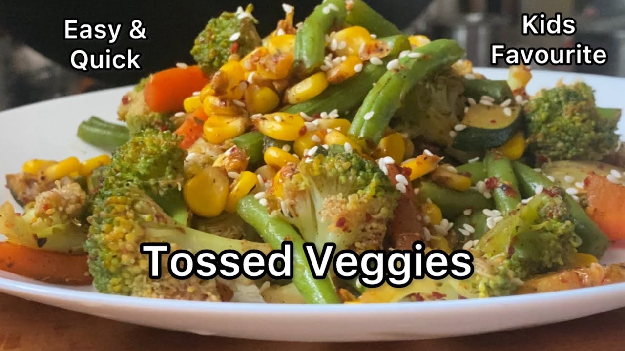 Tossed Veggies | Vegetables Salad 🥗