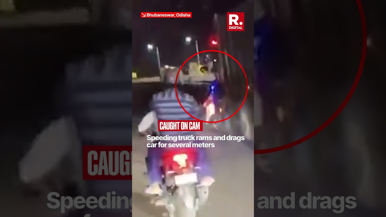 Caught on Cam: Speeding Truck Rams, Drags Car For Several Meters On Palasuni Bridge In Odisha
