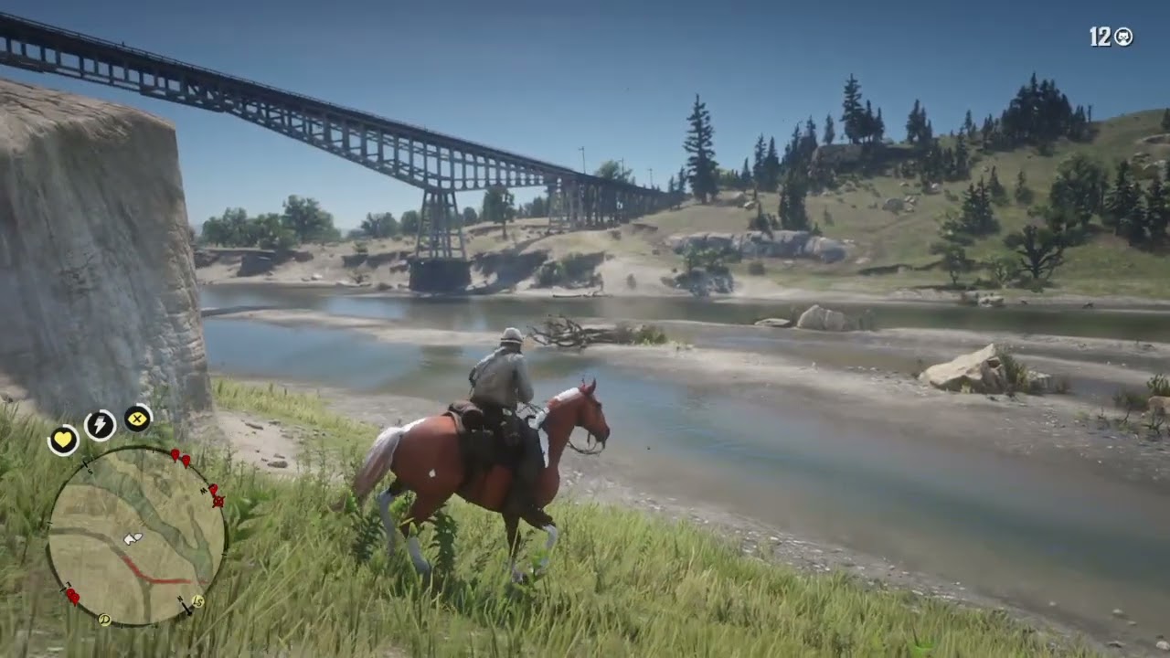 RDR2 Baltimore Oriole spawn location below Bard's Crossing