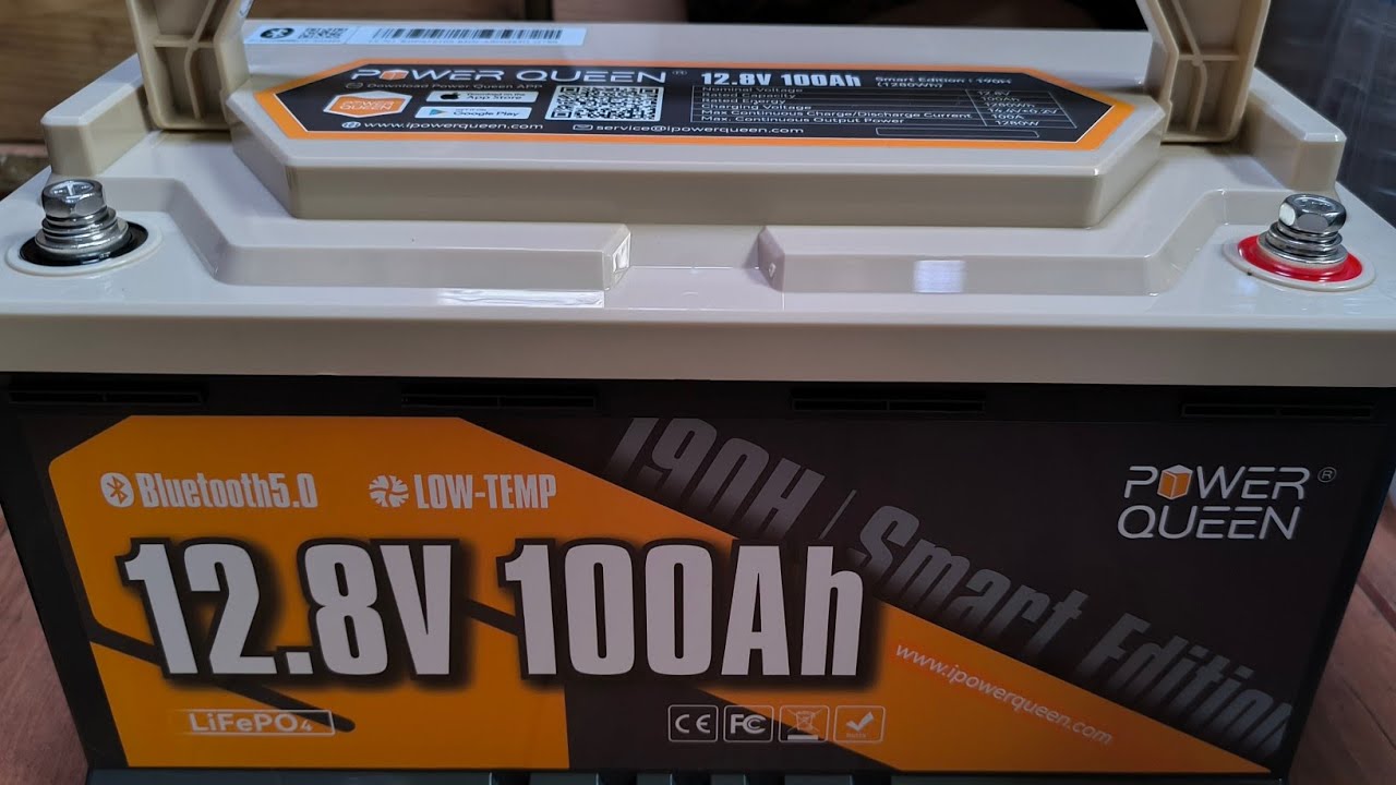 Ma batterie lithium Power Queen 12.8v 100Ah #autonomie 