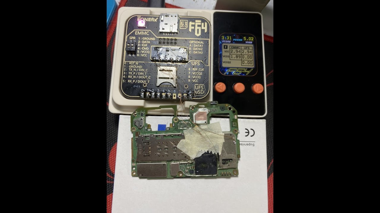 HOW CONNECT ISP VIVO Y19S UNISOC SPD CHIP AND FRP REMOVE DONE BY F64 BOX(ISP EMMC)