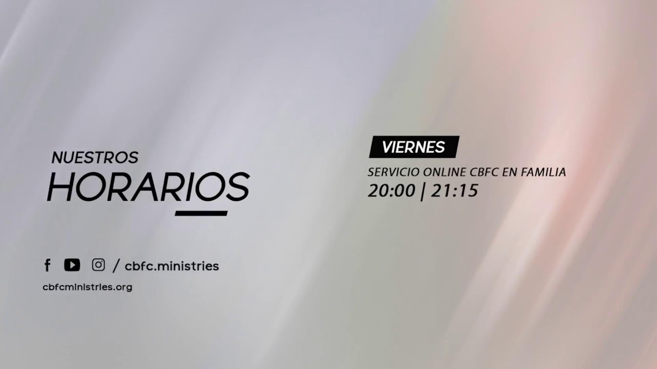 Transmisión en vivo de Centro Bíblico De La Familia Cristiana