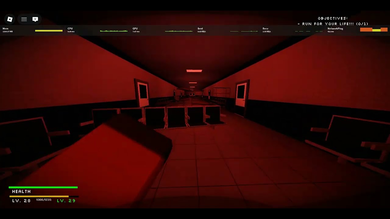 I Lagged Level Run For Your Life! In: M.E.G Roblox
