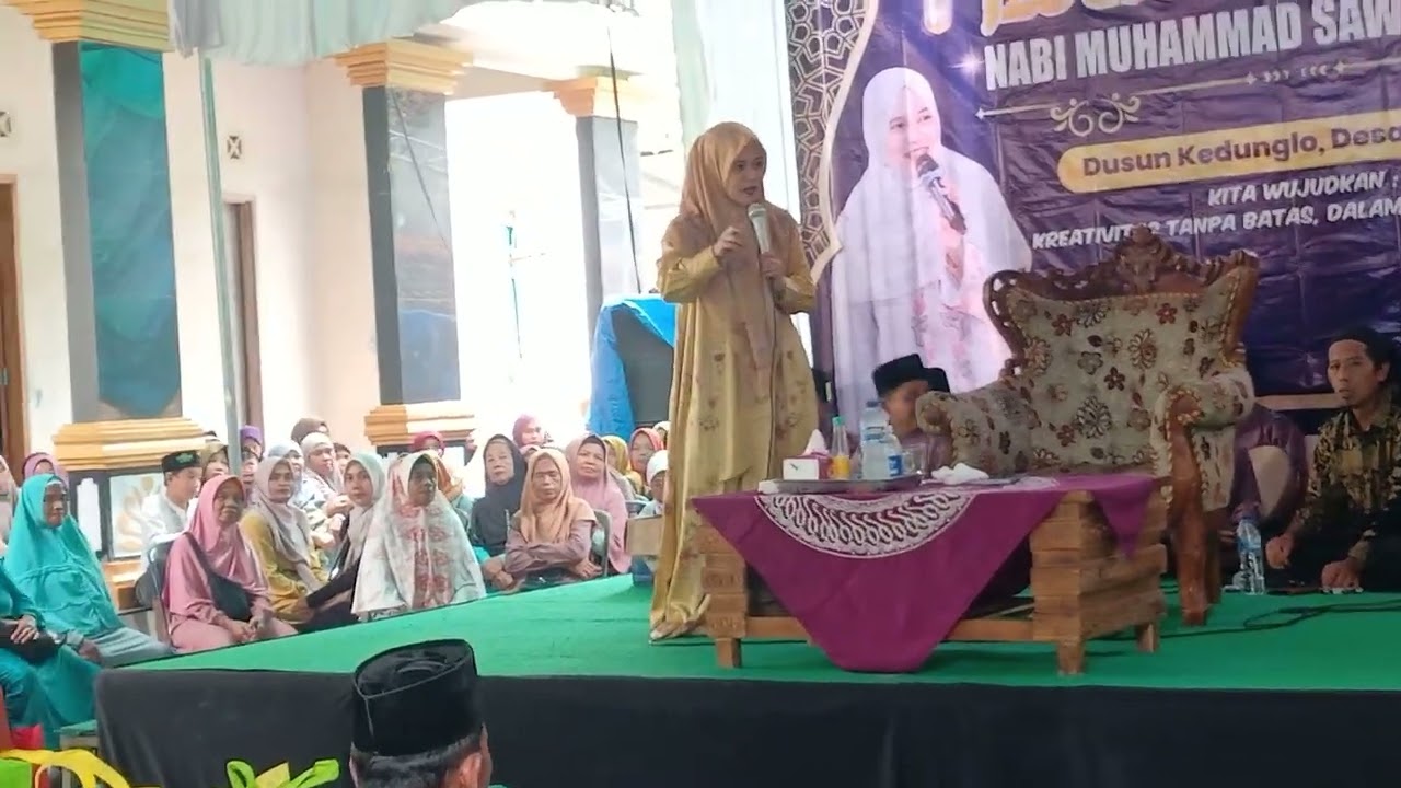 Bu Nyai Mar'atus Sholihah - Pengajian Peringatan Isra Mir'aj - Dusun Kedunglo Desa Giritirto, part 2