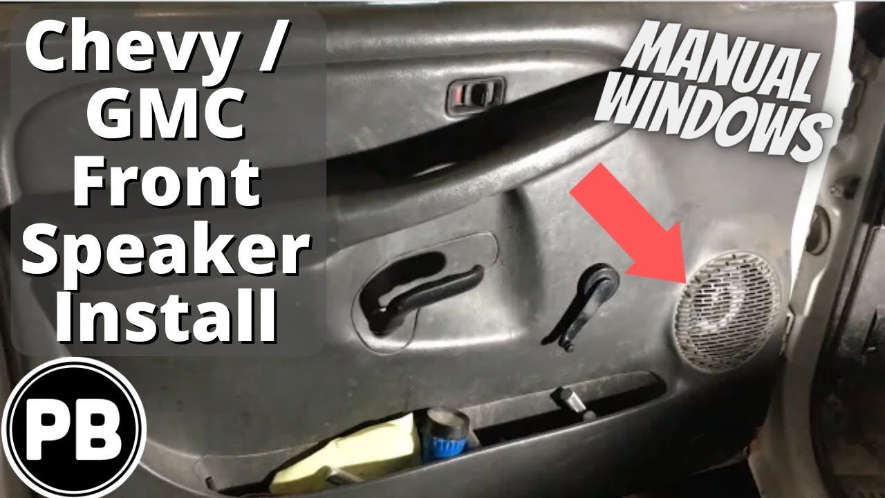 1999 - 2006 GMC / Chevy Front Door Speaker Install (manual windows)
