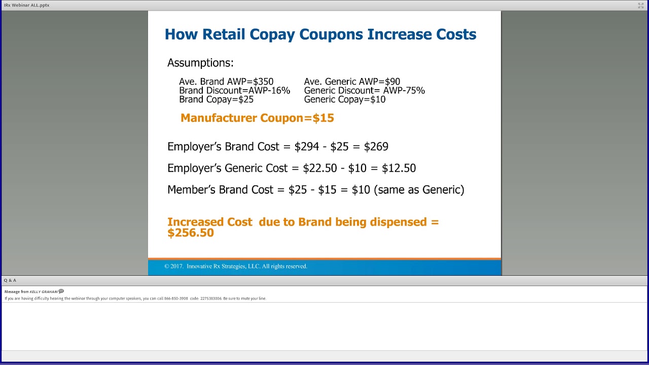 Lowering Specialty Drug Costs Through Copay Assistance and Manufacturer Coupon Programs