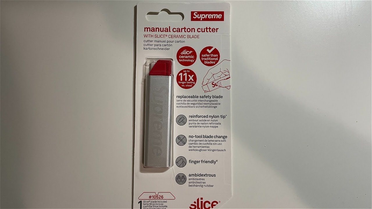 Supreme Slice Manual Carton Cutter Silver