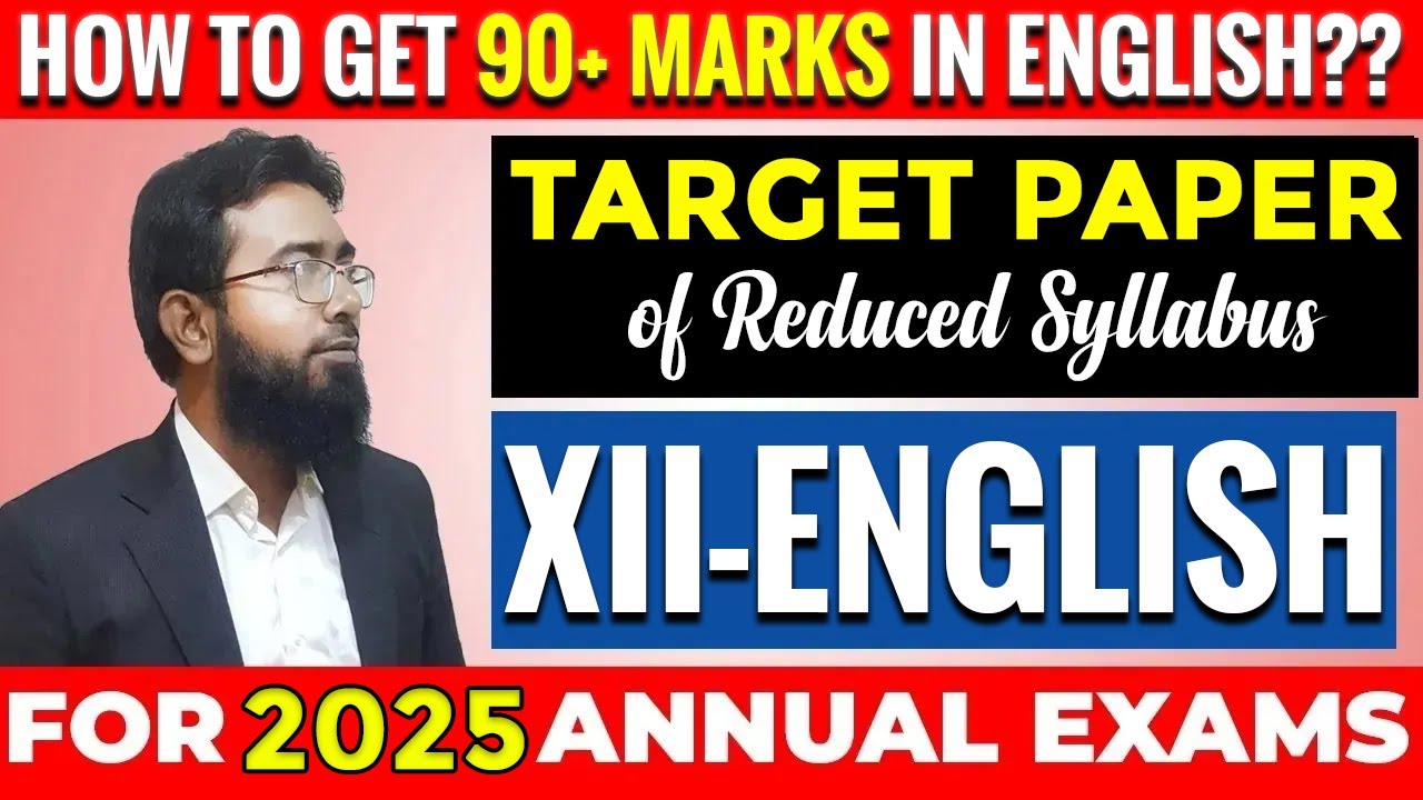 XII-English Target Paper 2025 (Most Important)