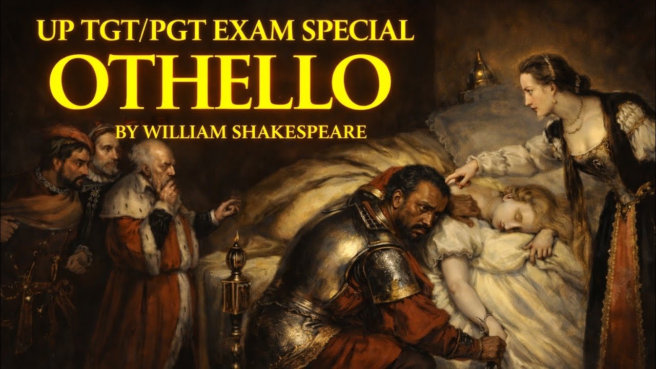 Othello by  Shakespeare/Complete Analysis | UP TGT PGT Exam Special | Plot, Characters & Themes