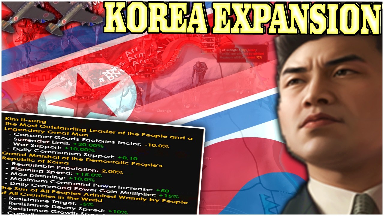 Наконец-то в Hearts Of Iron IV добавили северокорейский контент.