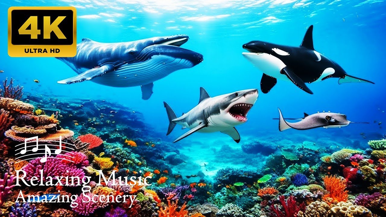 🐳 Ocean Wildlife 4K: The Blue Kingdom of Life | Underwater Cinematic Ocean Nature Film