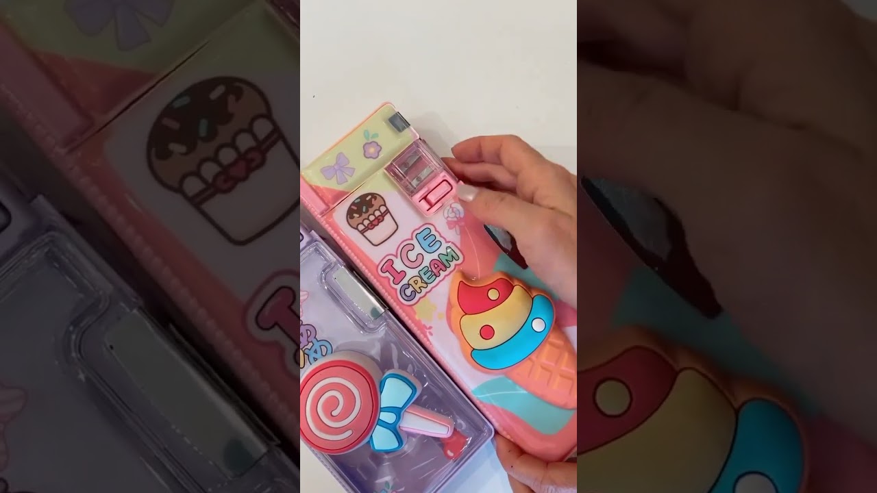 💕&Eacute; muita fofura neste estojo!💰Multifuncional Pencil box