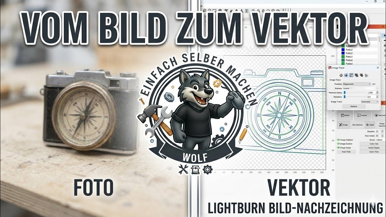 Bilder in Lightburn vektorisieren