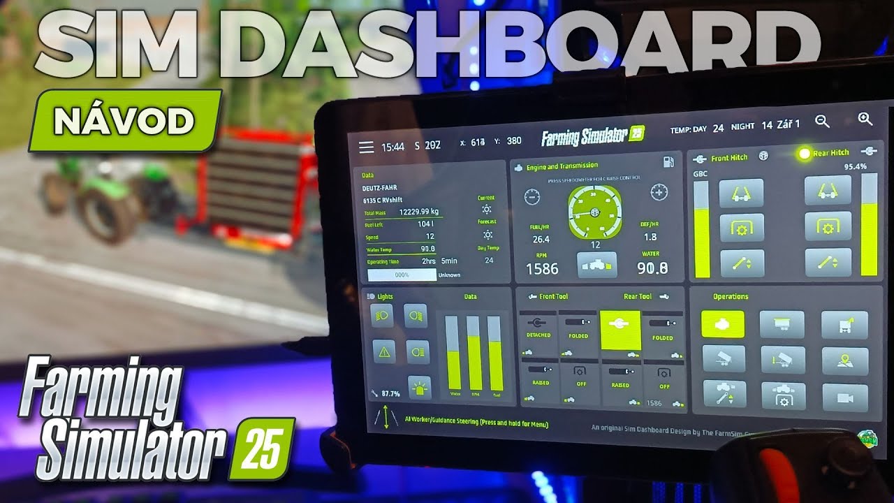 FS25 | SIM Dashboard | Návod |  #farmingsimulator25