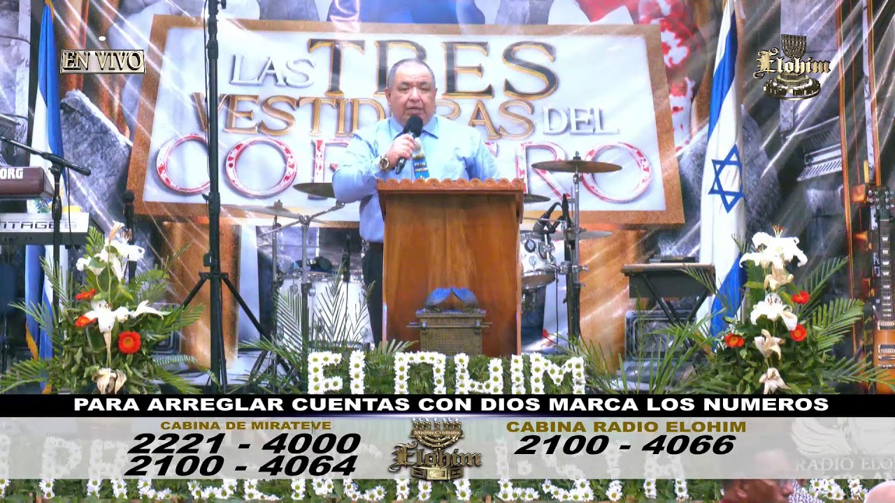 HAY CUATRO LUGARES PARA MIRAR/3 CULTO DE DOMINGO 18 ENERO 2026/M.C.ELOHIM INT.