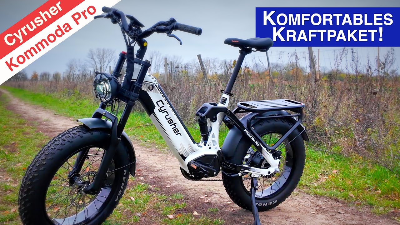 Cyrusher Kommoda Pro - Komfortables vollgefedertes Fatbike, 85Nm, 1040Wh Akku