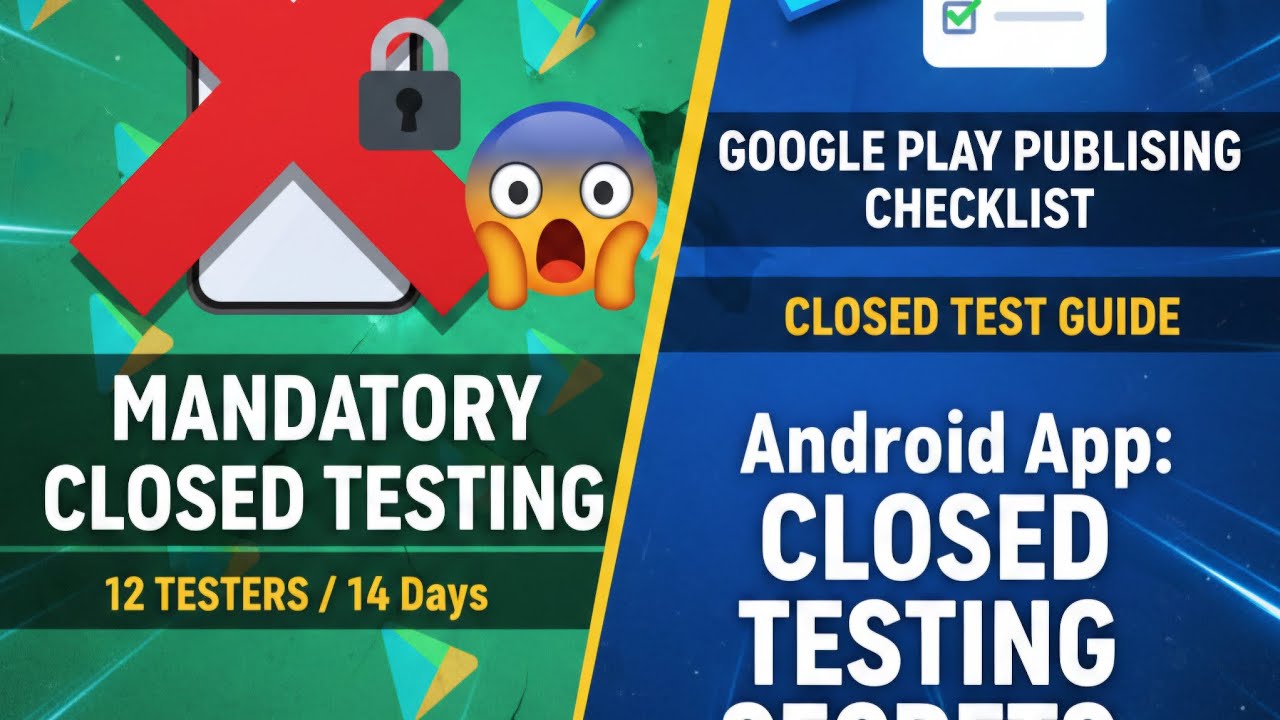 Mastering Google Play Mandatory Closed Testing Requirements | 12 Testers & 14 Days Guide 2026
