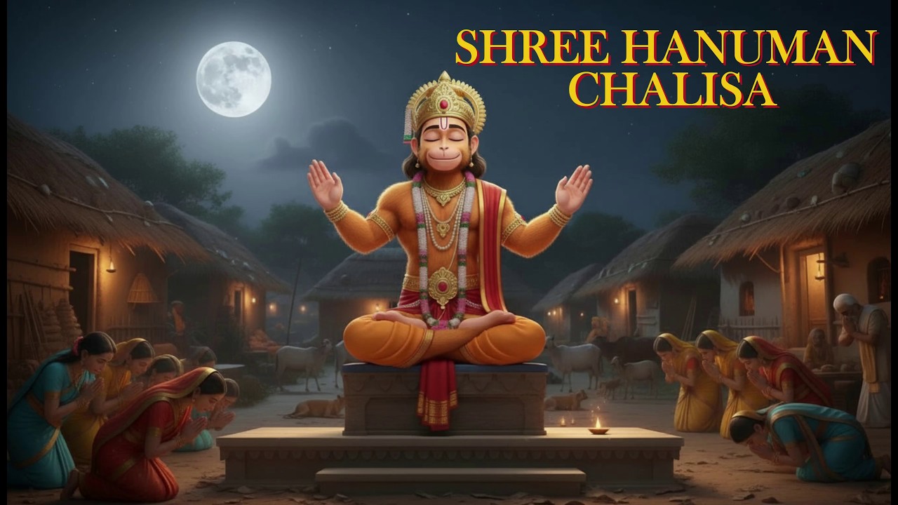 Hanuman Chalisa for Kids ✨ | Cute Animated Hanuman Story from Childhood to Adulthood | Animated Song