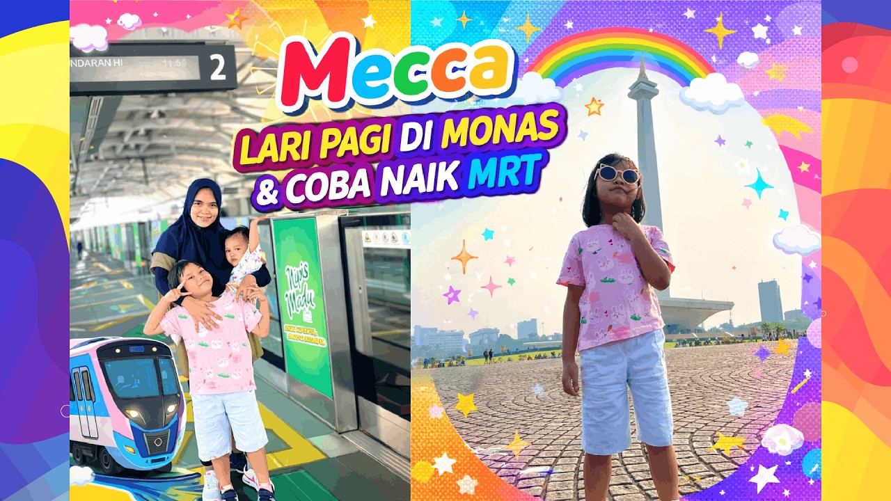 LARI PAGI DI MONAS DAN NAIK MRT ‼️ #mrt #jogging #laripagi #monas #naikmrt
