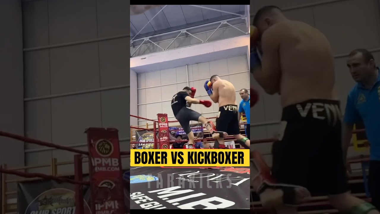 Boxer VS Kickboxer 🥊 #boxing #boxer #mma #kicksboxing #martailarts #usa