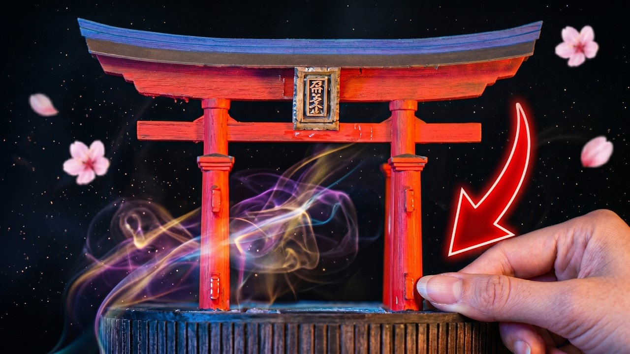 Japan's Itsukushima Shrine Torii Mini Diorama