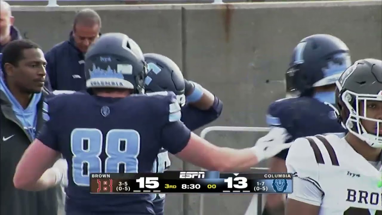 Highlights: NCAA Ivy League Football - Brown vs Columbia - 11-15-25