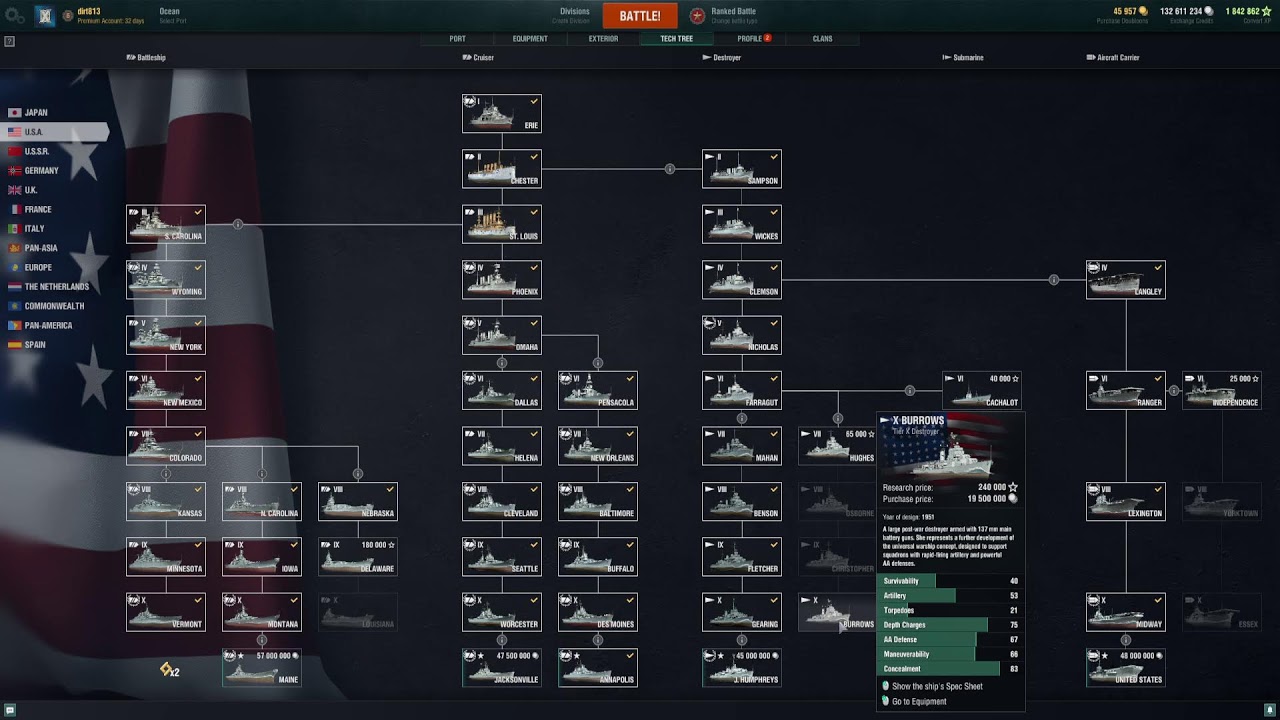 Dirt813 playing World of Warship Gold Rank.