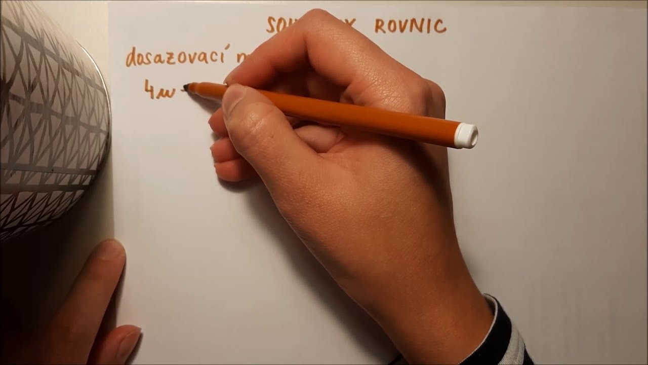Soustava rovnic: dosazovací metoda