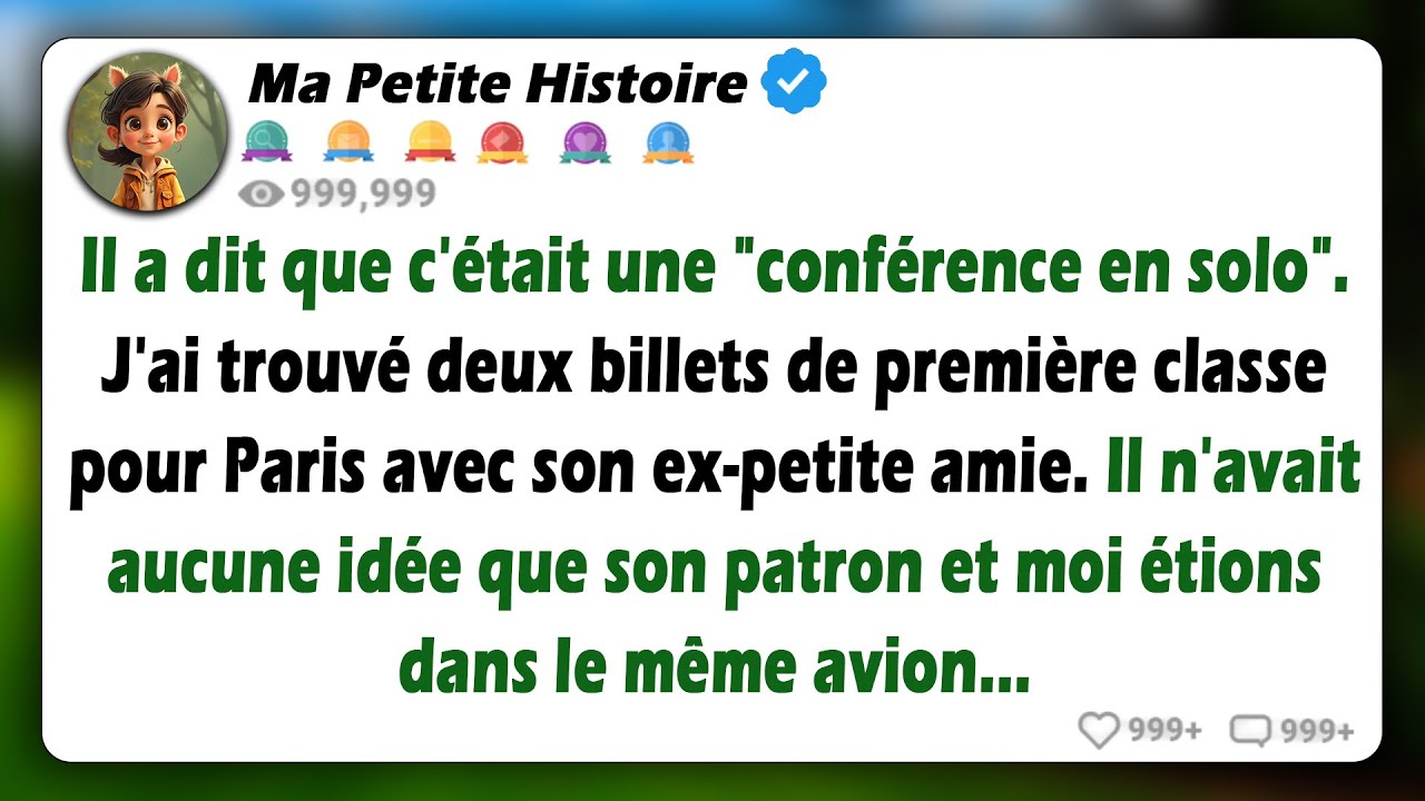 Mon mari a emmené son ex à Paris... Il n'avait aucune idée que j'étais dans le même avion avec son..