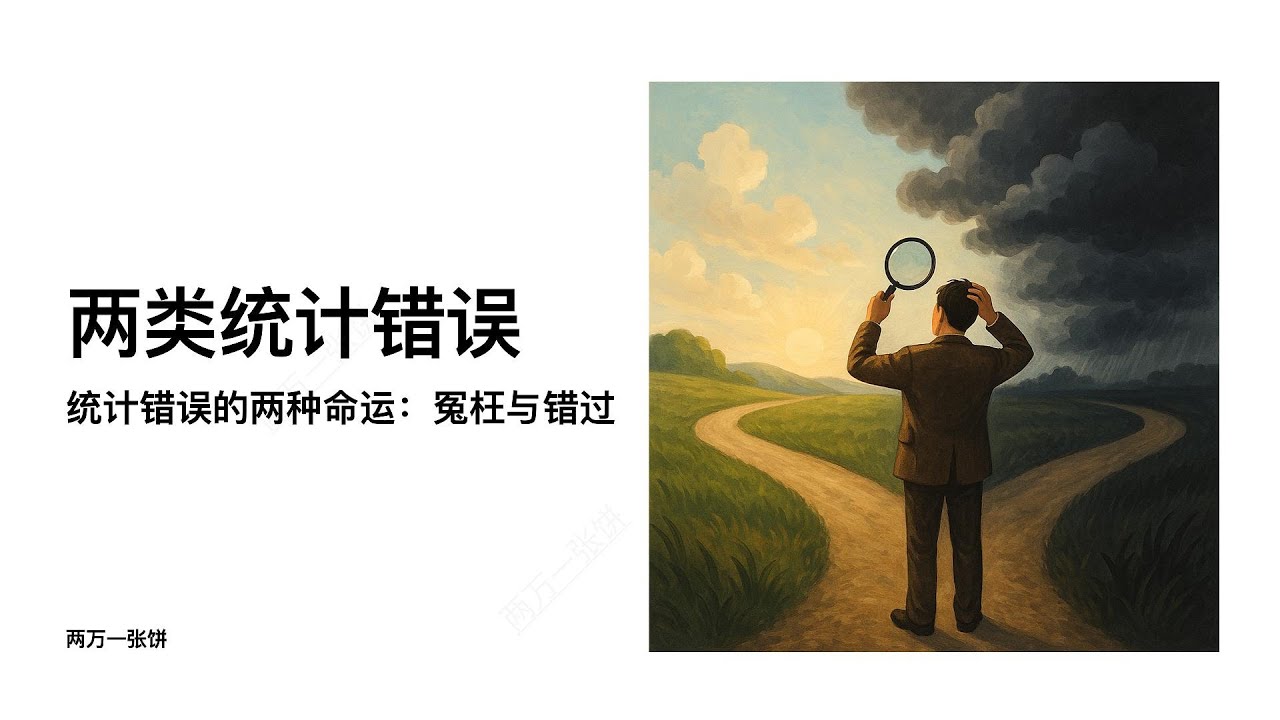 第一类和第二类错误｜统计学基础知识讲解｜Type I and Type II Error Explained