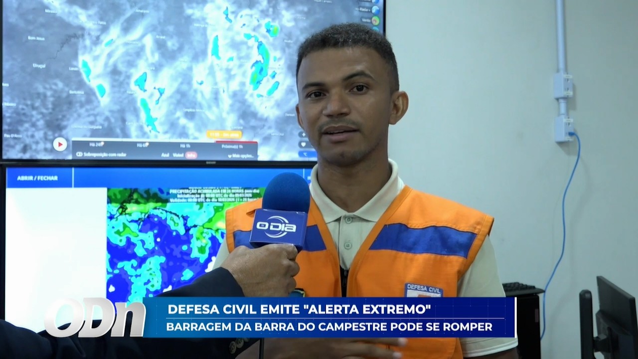Defesa civil emite 