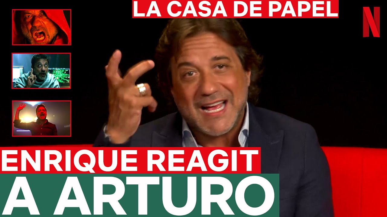 Enrique Arce réagit à Arturo | La Casa de Papel | Netflix France