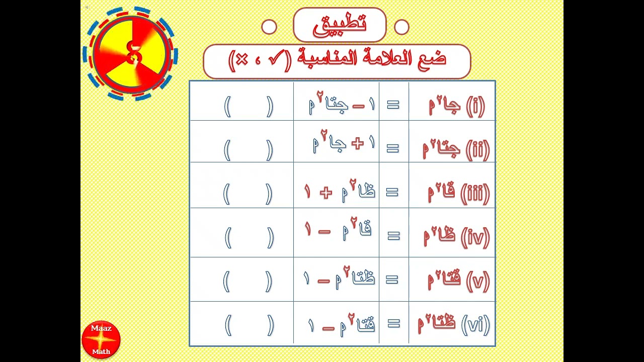 حصة مراجعة المثلثات  1 لطلاب الشهادة السودانية