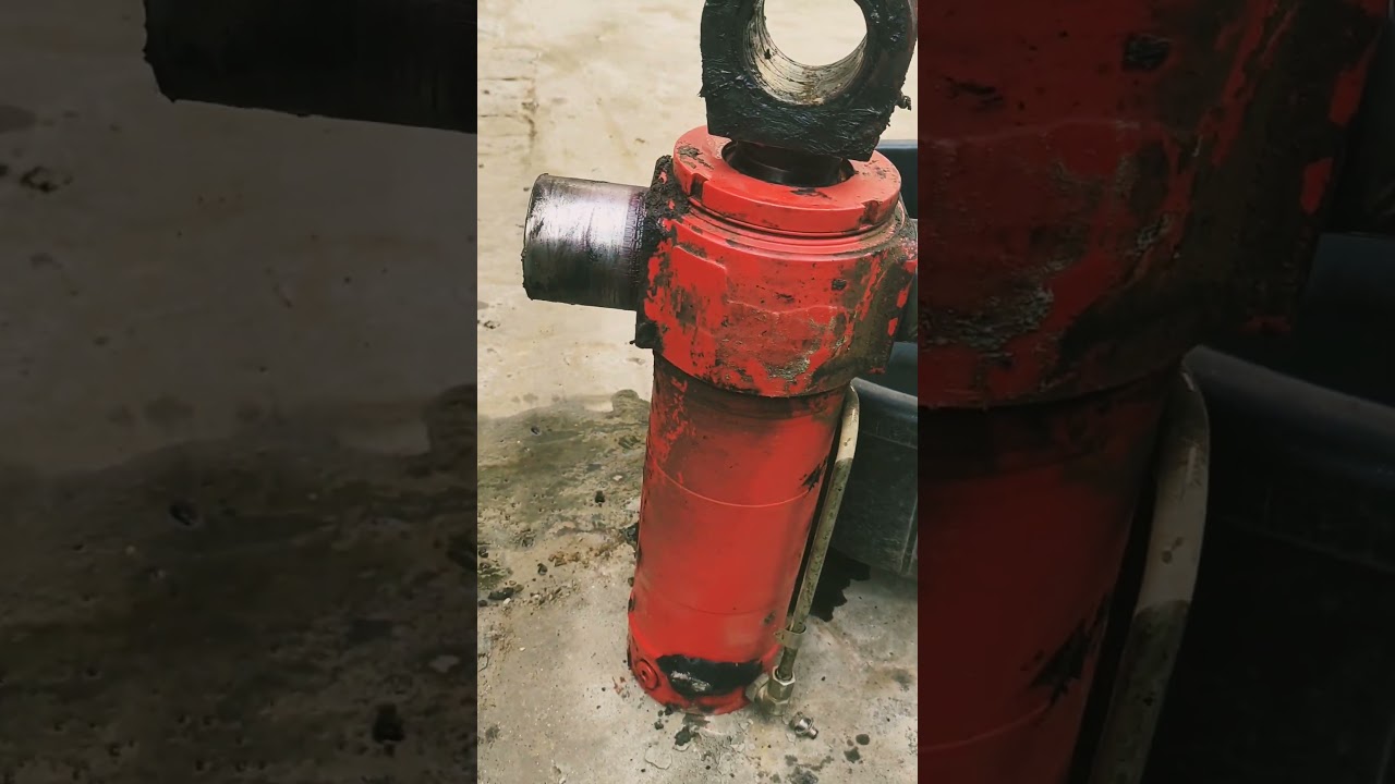 🪛🪛🏗️⚒️🔧🔨🚜machine me hydraulic oil leking swing jeack