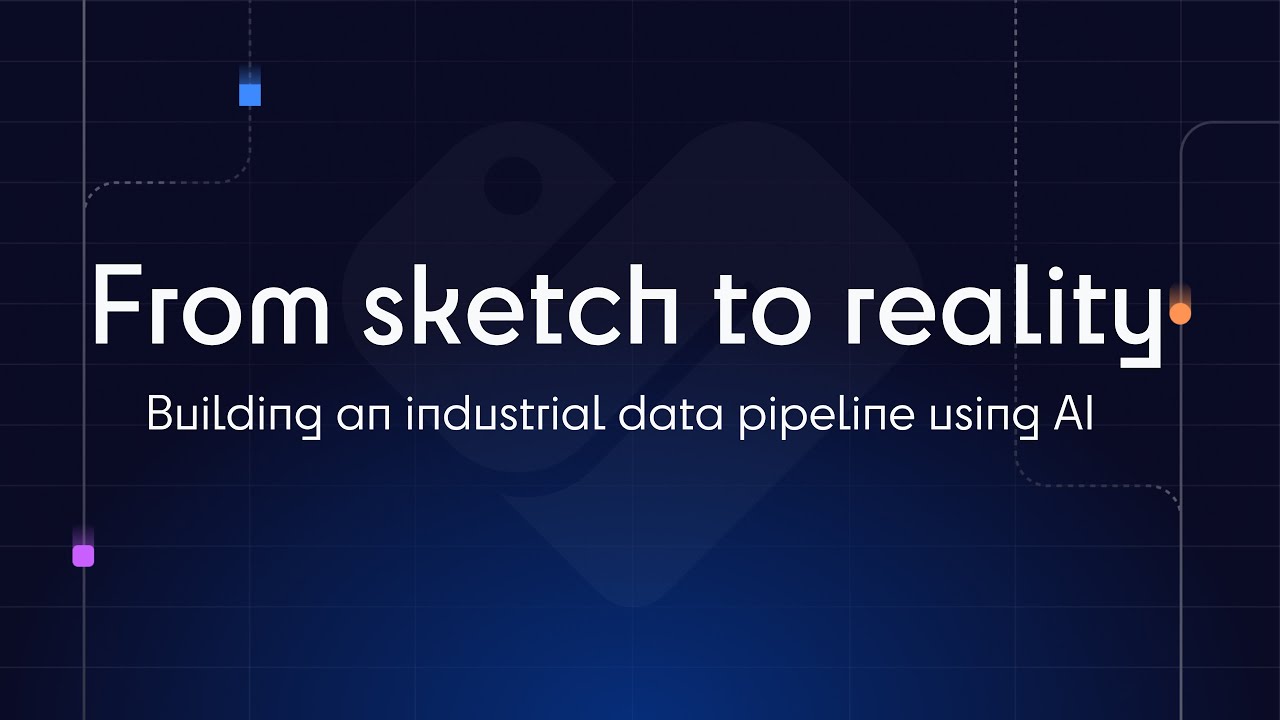 Watch an AI build an industrial data pipeline from a sketch