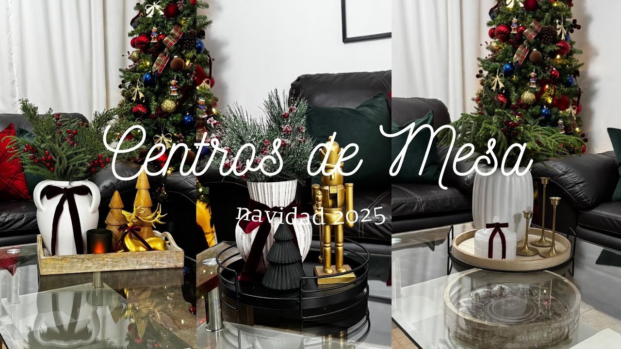 5 ideas de centros de mesa navideños