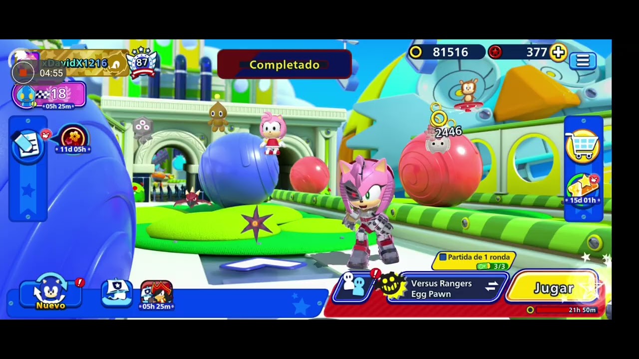 Rusty Rose contra Egg Pawn's #SonicRumble 