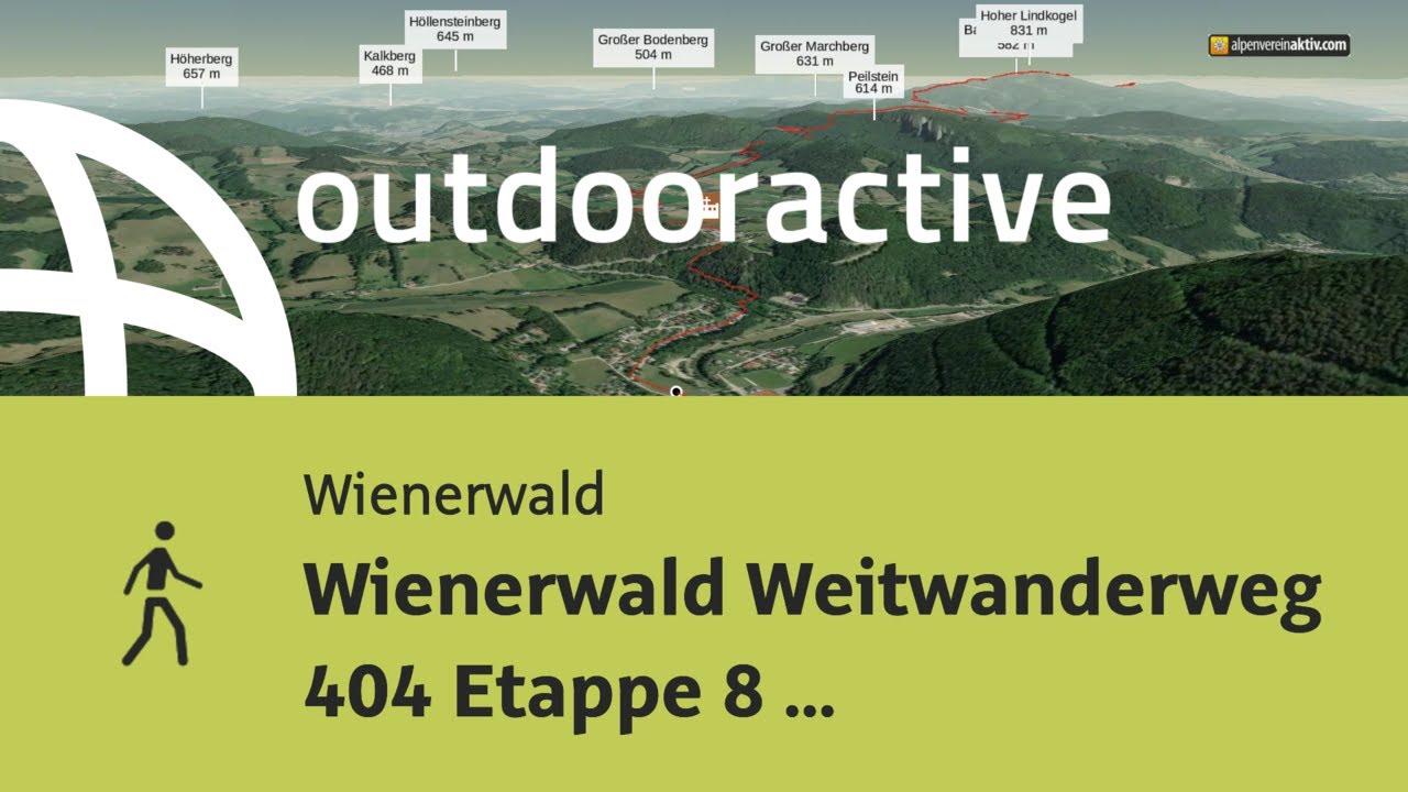 Wanderung im Wienerwald: Wienerwald Weitwanderweg 404 Etappe 8 Altenmarkt/Triesting - Baden