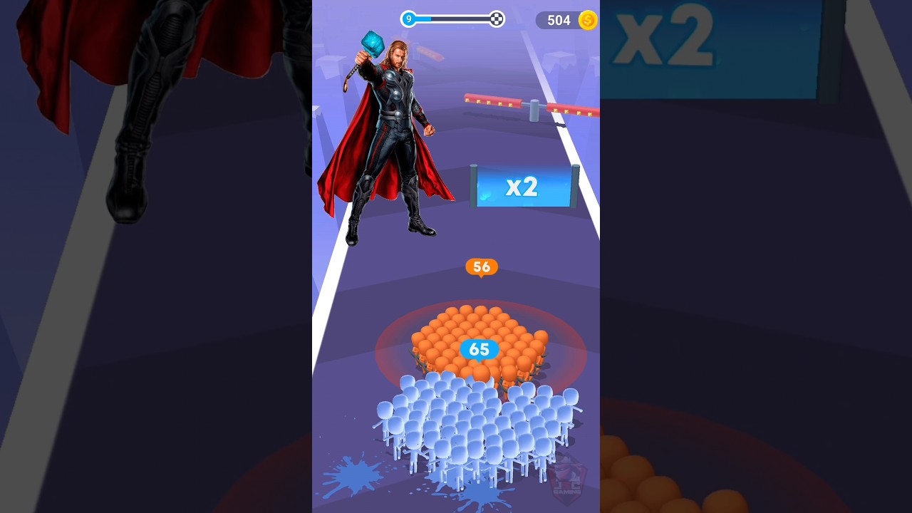 Crowd Merge Fun #fun #mobilegame #amogus #shortsfeed #crush #shorts