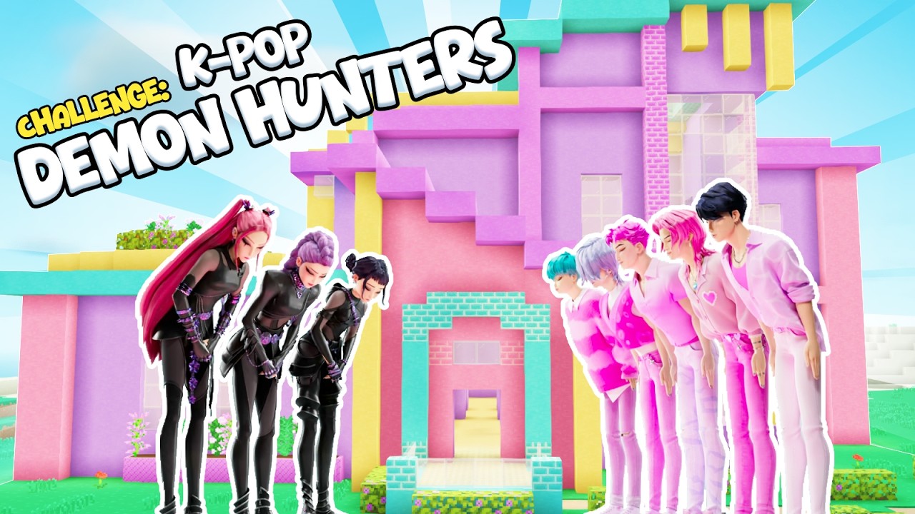I Built a KPop Demon Hunter Mansion in Minecraft!
