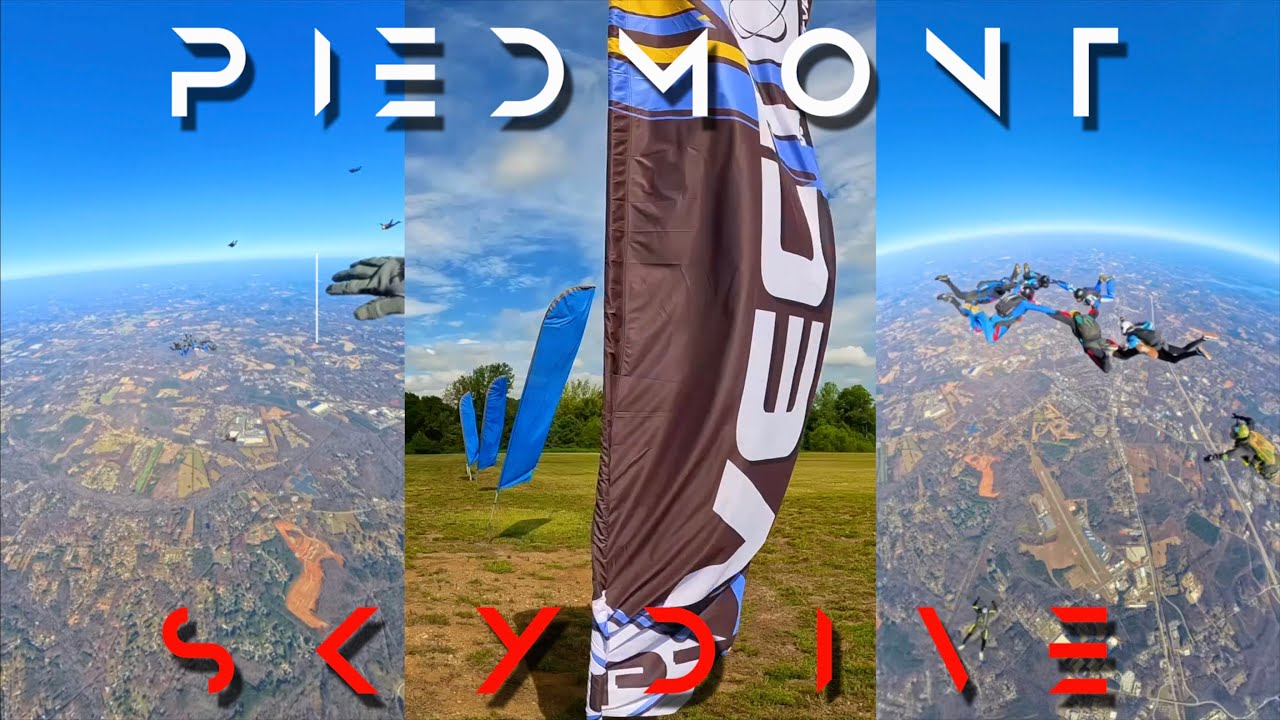 Piedmont 13 Way Skydive From 17,000 ft. On Oxygen From 8,000ft To Exit Attitude.