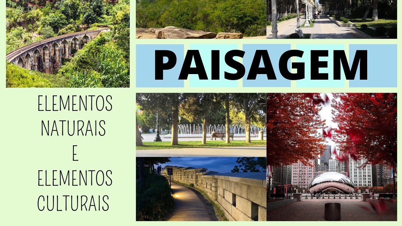 Geografia = PAISAGEM: elementos naturais e culturais.