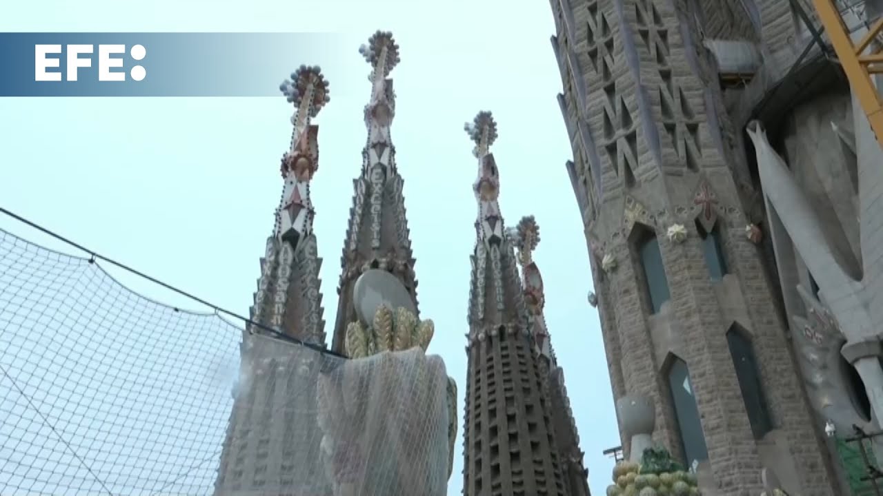 La Basílica de la Sagrada Familia alcanza su altura máxima: 172,5 metros