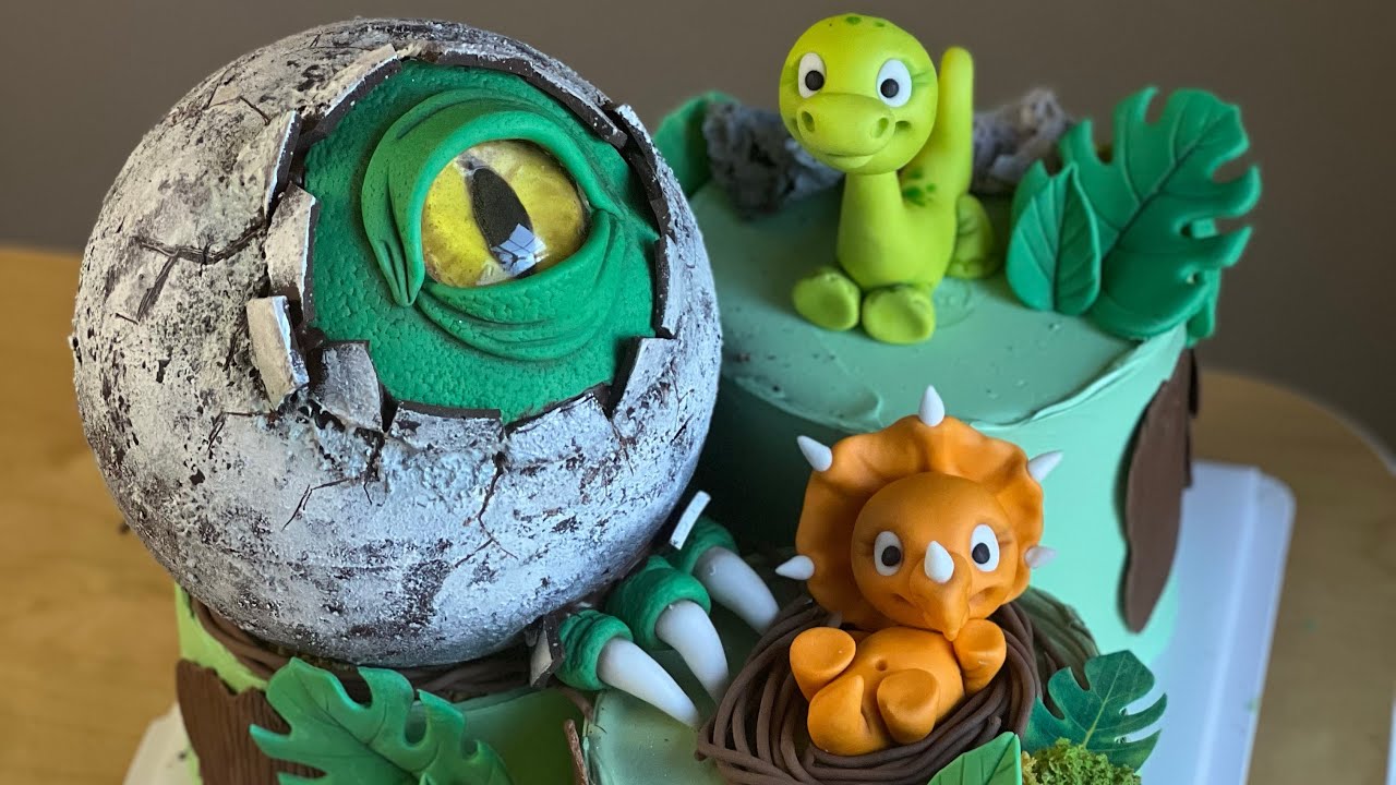 Epic Dinosaur Egg Cake Tutorial