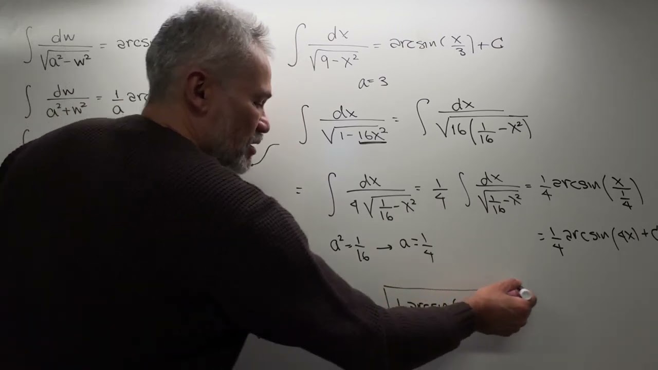 Basic integrals using inverse of trigonometry functions