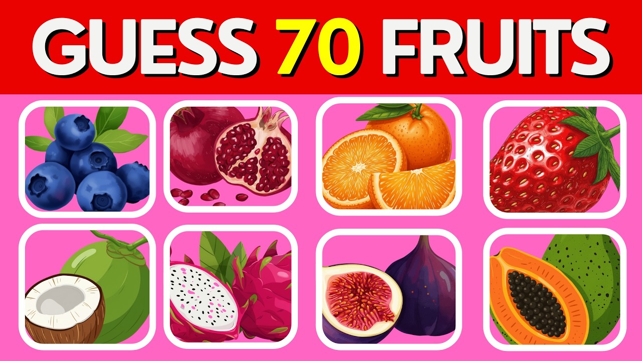 Name All 70 Fruits in This Quiz Challenge 🍍🍓🍎! | Quiz Terrain