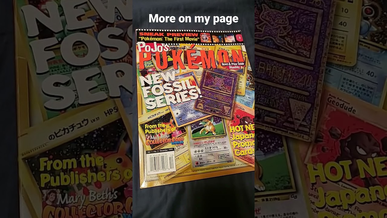 Pojo's Pokemon 1999 unofficial price guide magazine Retro Nintendo gaming #pokemon #nintendo